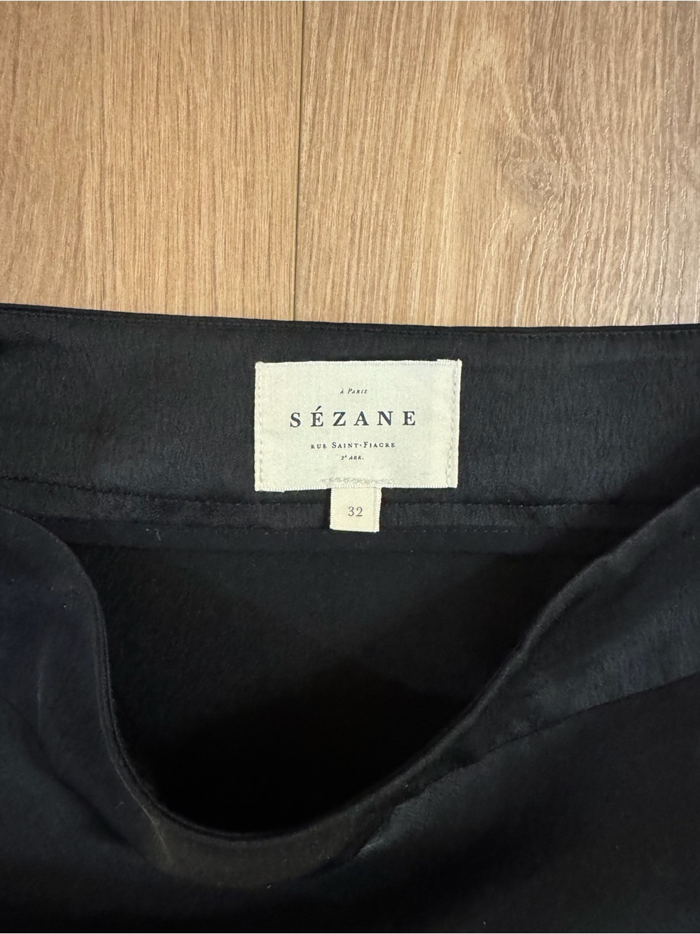 Sezane Black Midi Skirt - Sandy Skirt - Picture 3 of 3